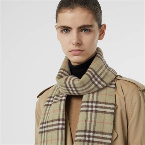 burberry check wool cashmere hooded scarf|burberry scarf 50 cashmere wool.